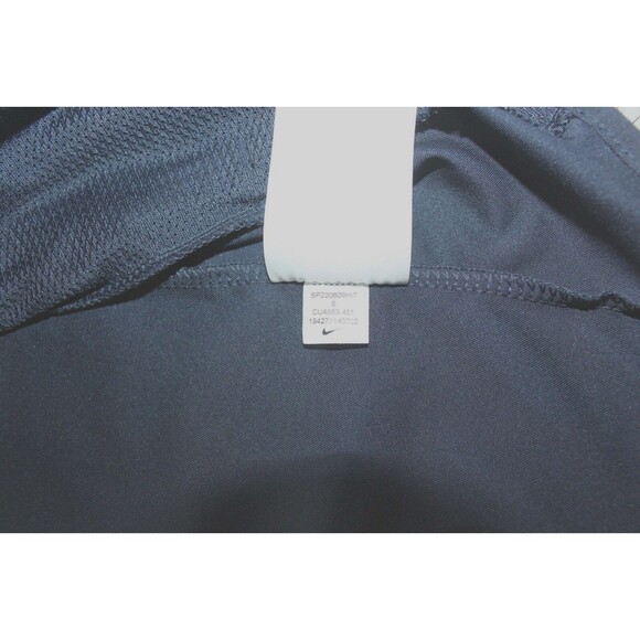 NIKE Dri-Fit Full Zip Jacket Size Small Navy Blue Lightweight Athleisure Logo - Picture 7 of 9